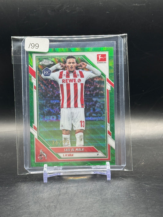 2025-26 Topps Chrome Bundesliga Said El Mala 1. FC Köln Green Wave 36/99