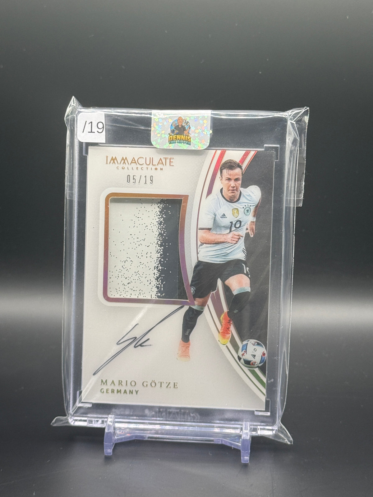 2017 Panini Immaculate Soccer Mario Götze Germany Patch Auto 05/19