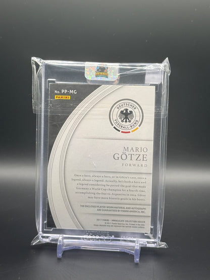 2017 Panini Immaculate Soccer Mario Götze Germany Patch Auto 05/19