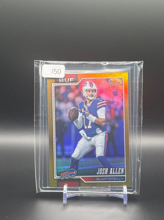2026 Topps Flagship NFL Josh Allen Buffalo Bills Gold 44/50