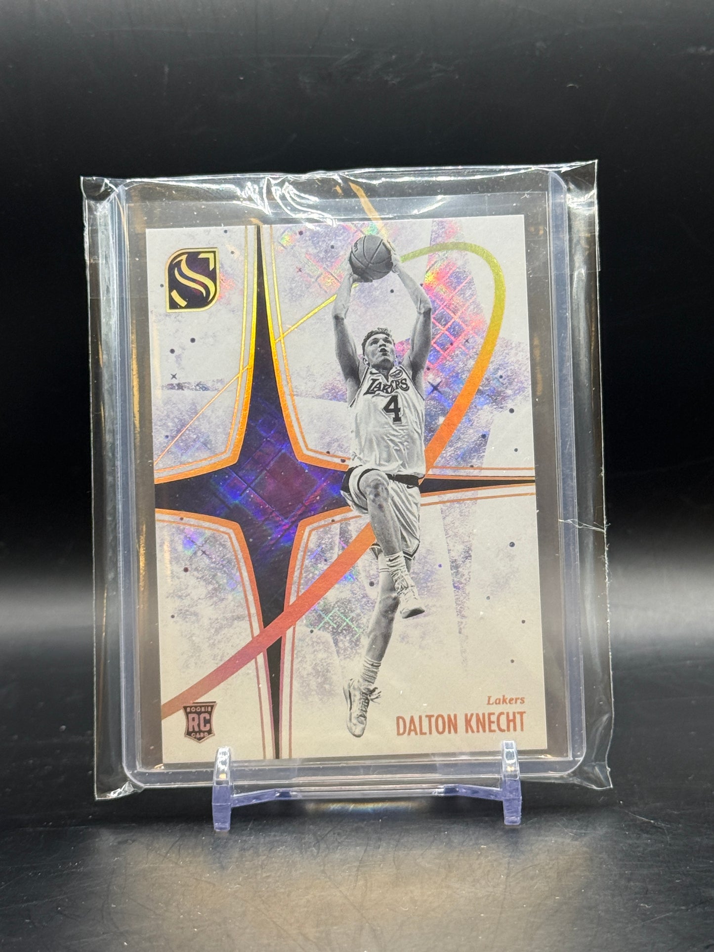 2024-25 Panini Silhouette NBA Dalton Knecht Los Angeles Lakers White Night