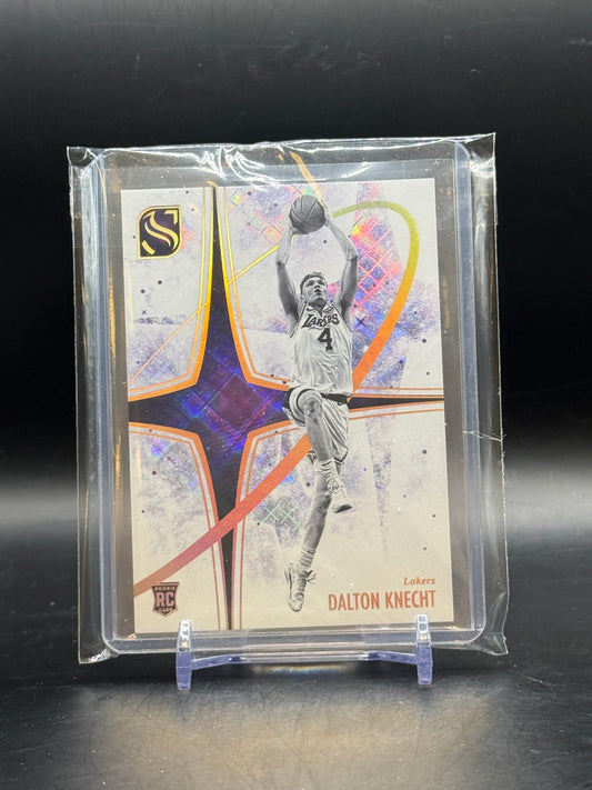 2024-25 Panini Silhouette NBA Dalton Knecht Los Angeles Lakers White Night