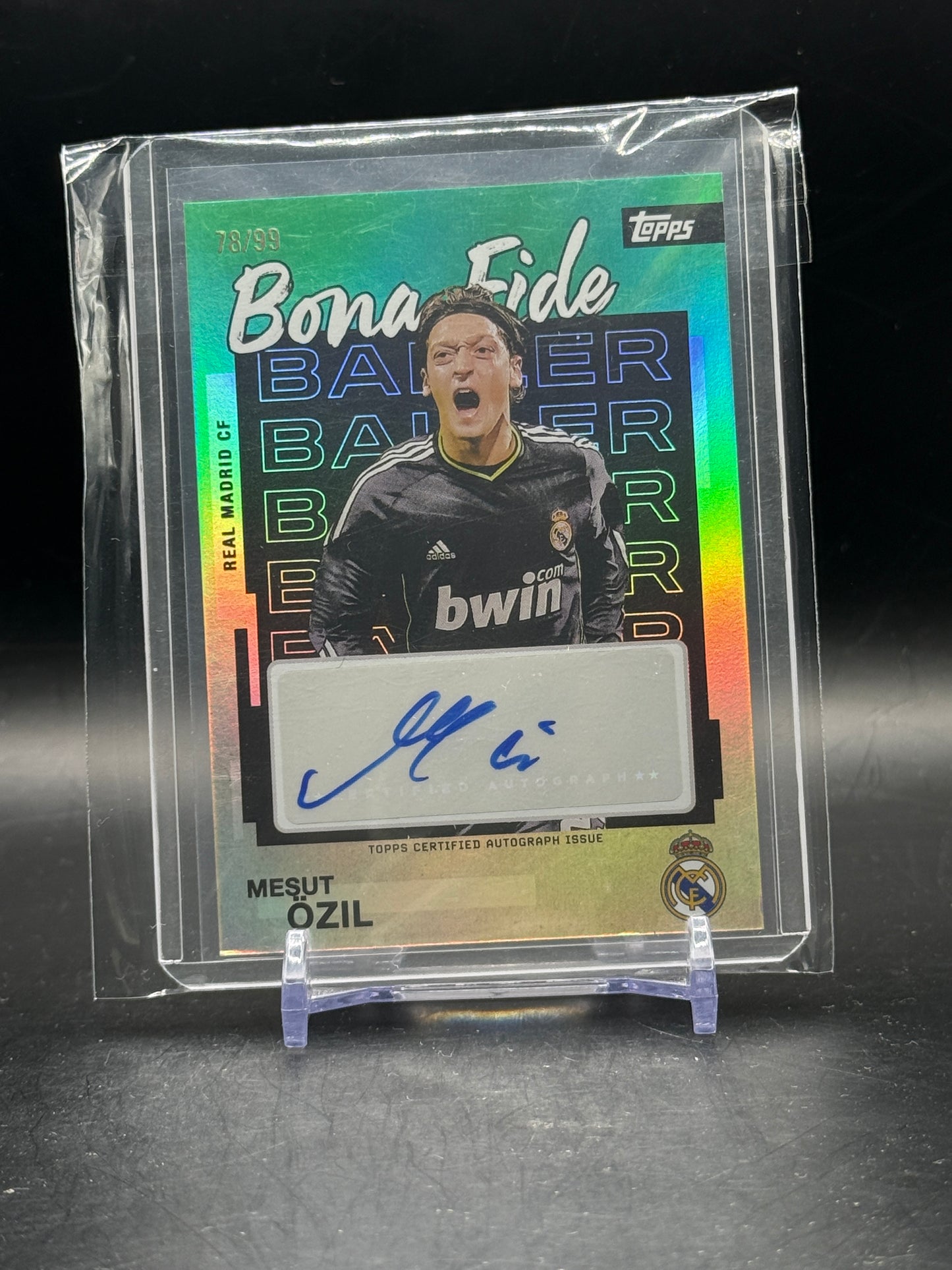 2025-26 Topps Team Set Real Madrid Mesut Özil Bona Fide Auto 78/99