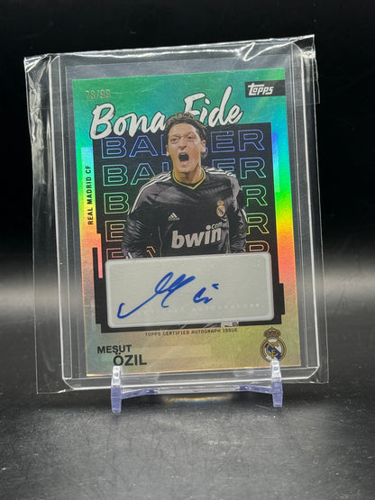 2025-26 Topps Team Set Real Madrid Mesut Özil Bona Fide Auto 78/99