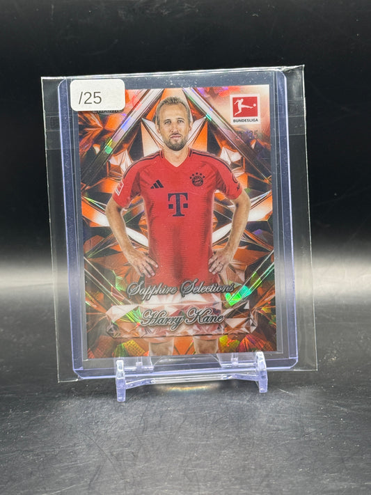 2024-25 Topps Chrome Sapphire Bundesliga Harry Kane FC Bayern München Orange Selections 21/25