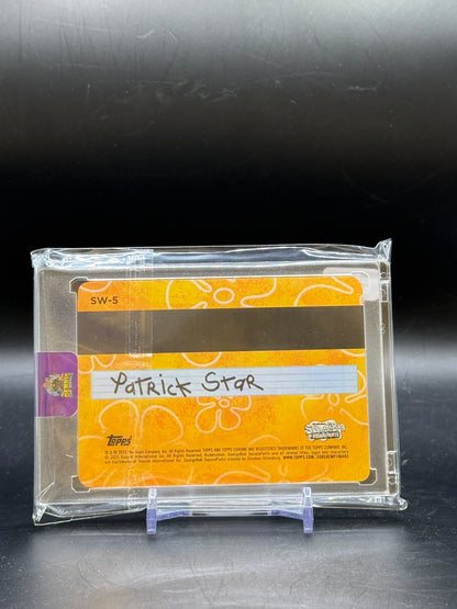 2025 Topps Chrome Spongebob SquarePants 25th Patrick Star Patrick's Fishing License 38/99