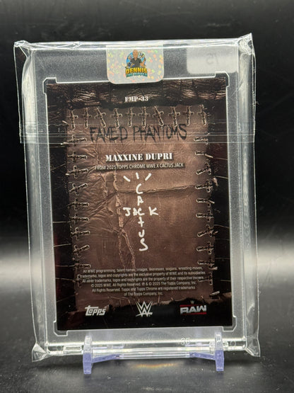 2025 Topps Chrome WWE x Cactus Jack Maxxine Dupri Red 3/5
