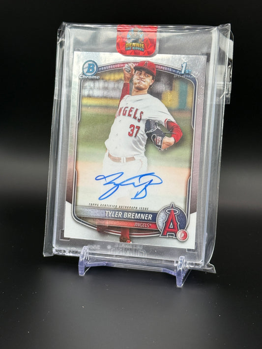 2025 Topps Bowman Draft Tyler Bremner Los Angeles Angles Chrome Auto