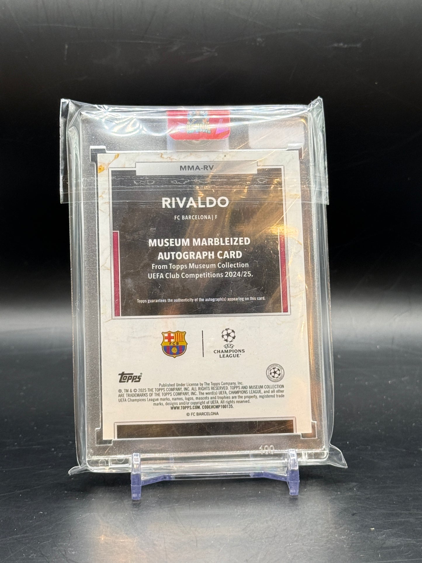 2024-25 Topps Musuem Rivaldo Auto 4/25