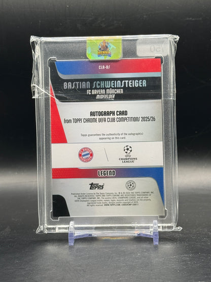 2025-26 Topps Chrome UCC Bastian Schweinsteiger FC Bayern München Gold Geometric Auto 19/50