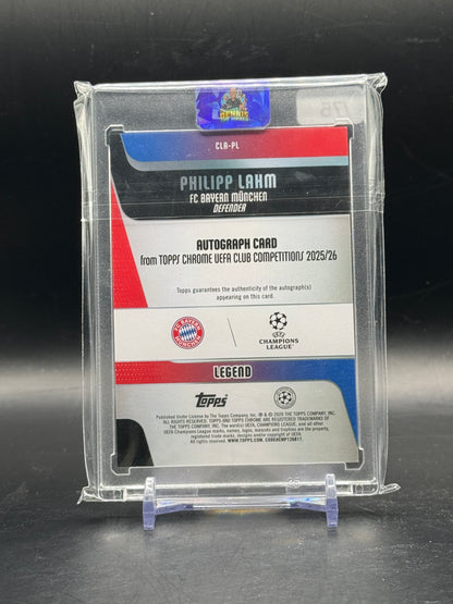2025-26 Topps Chrome UCC Philip Lahm FC Bayern München Purple Geometric Auto 53/75