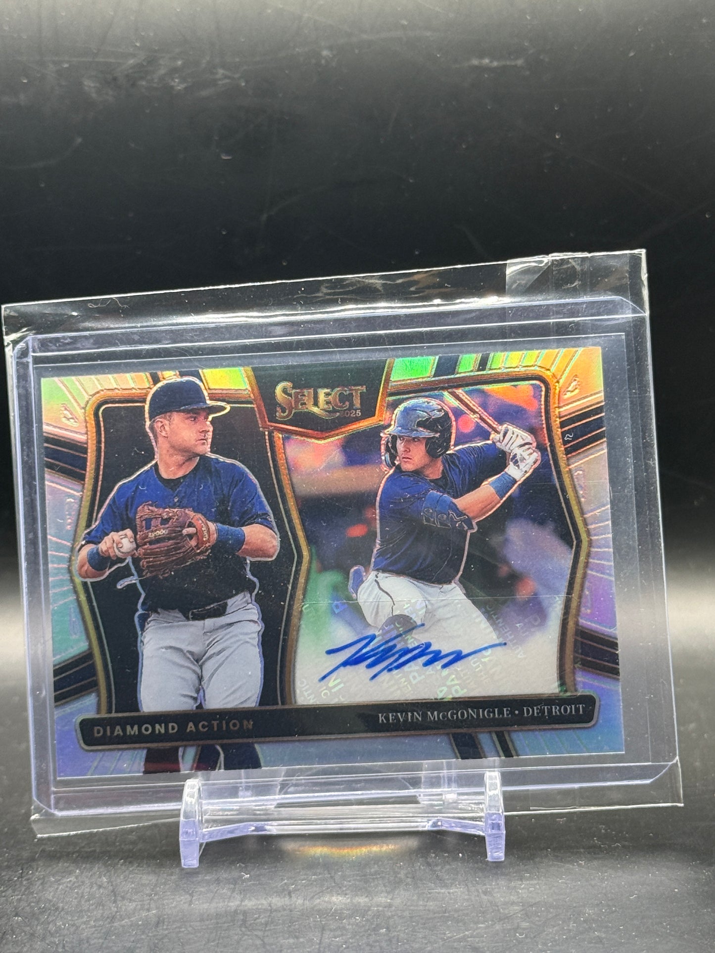2025 Panini Select MLB Kevin McGonigle Detroit Tigers Diamond Action Auto