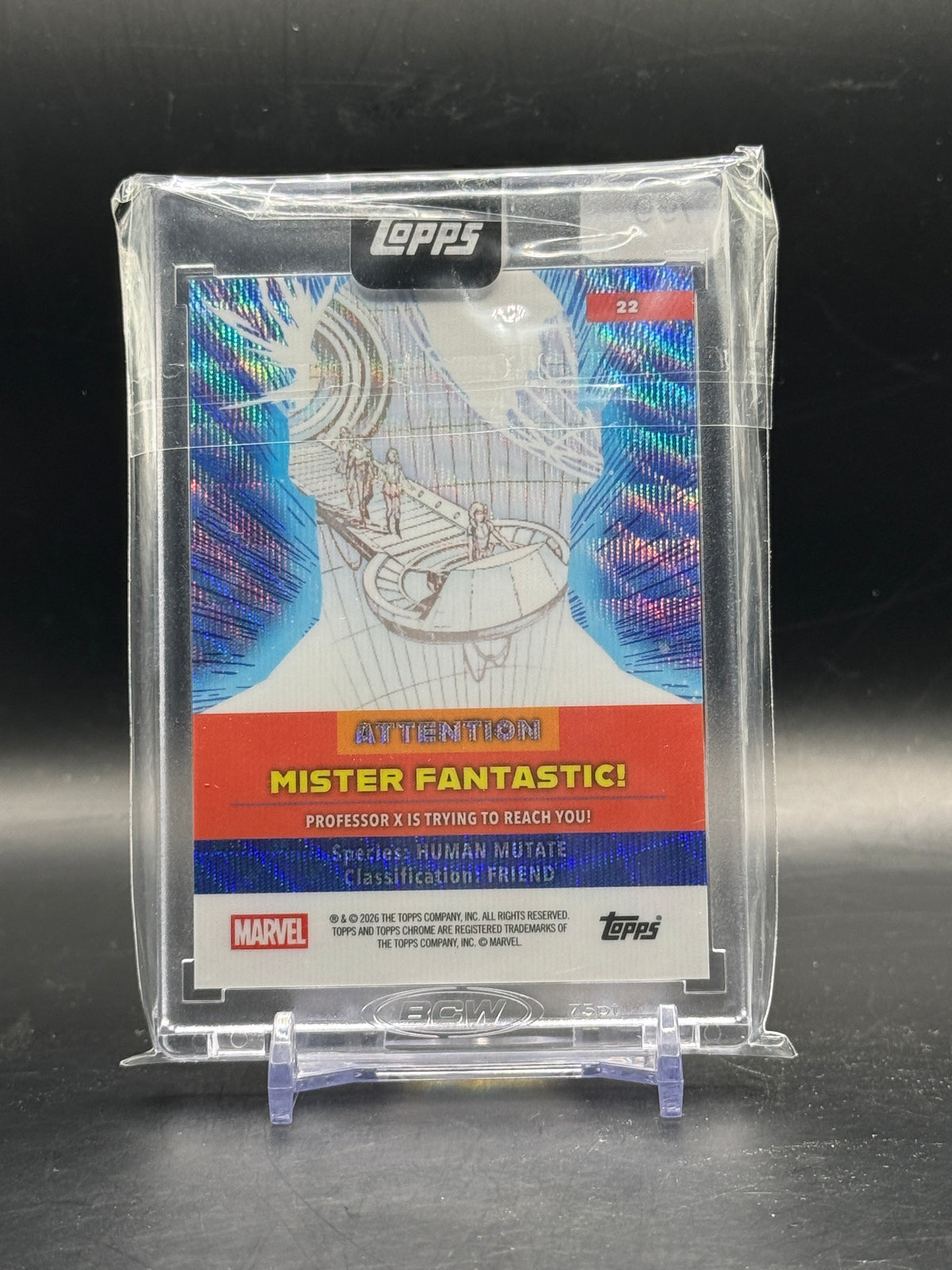 2026 Topps Marvel Mint Mister Fantastic Refractor 09/99