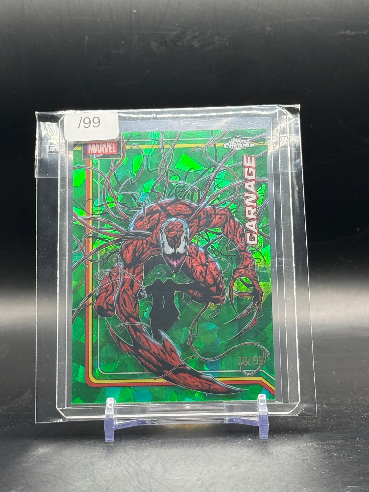 2026 Topps Marvel Chrome Sapphire Carnage Green 79/99