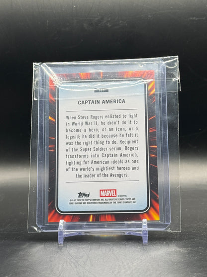 2025 Topps Marvel Chrome Sapphire Captain America