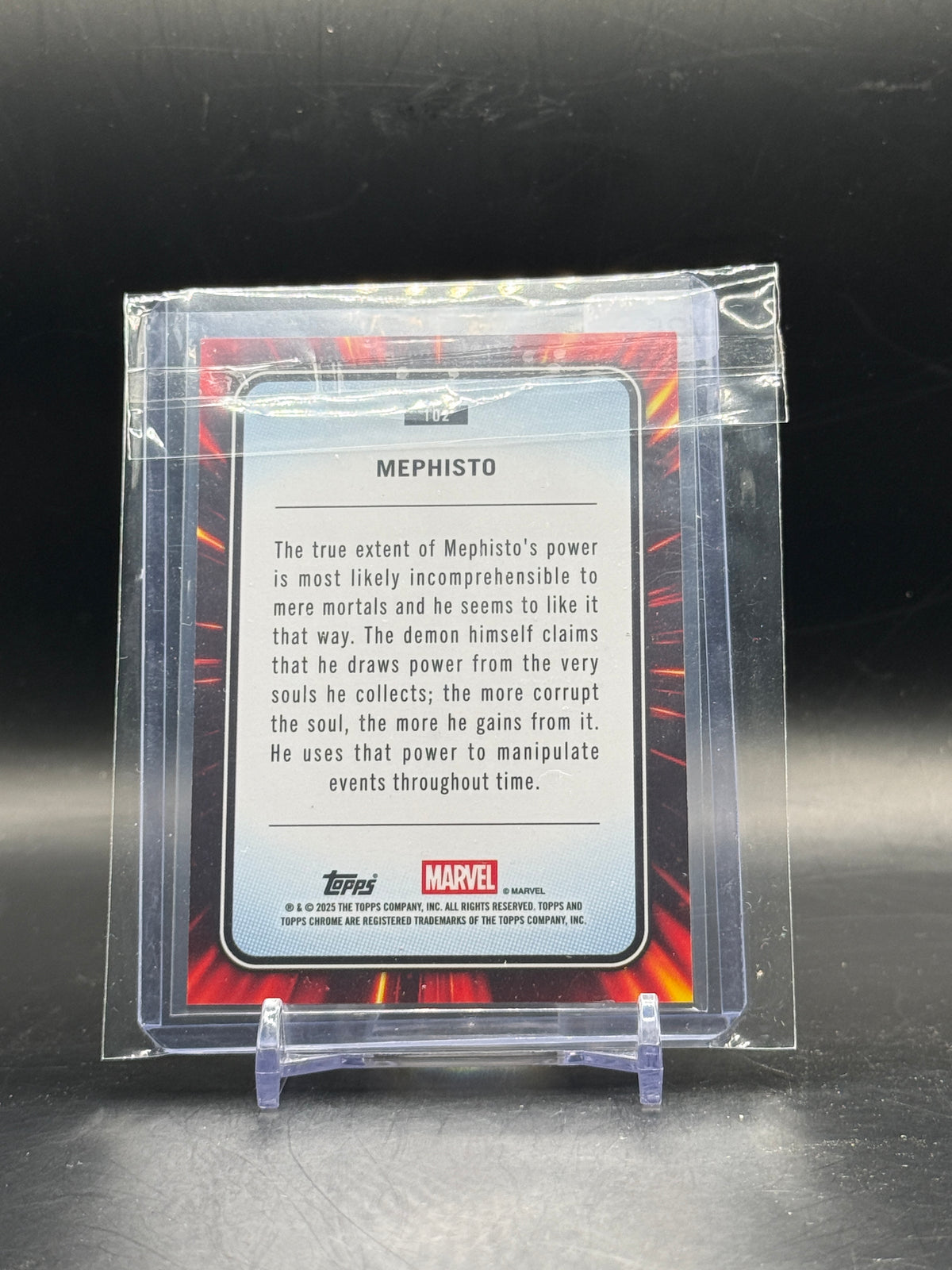 2025 Topps Marvel Chrome Sapphire Mephisto 12/25