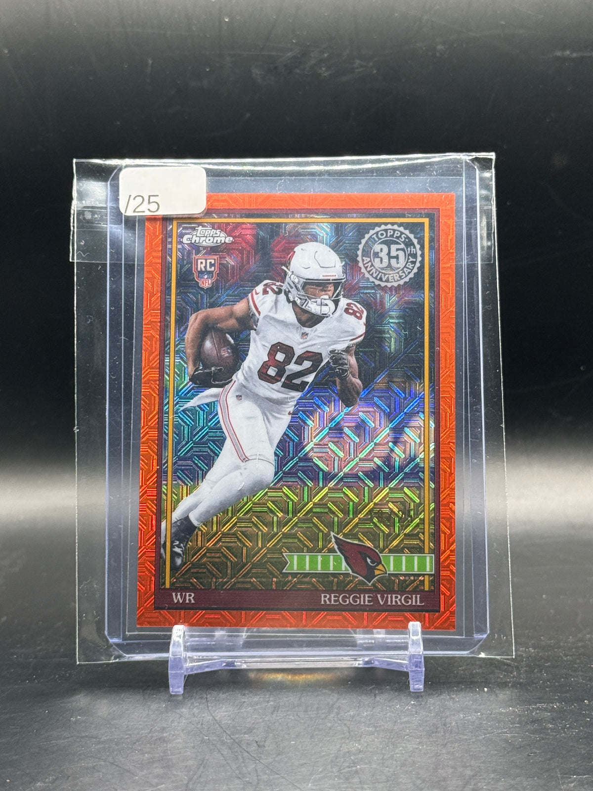 2025-26 Topps Chrome NFL Reggie Virgil Arizona Cardinals 18/25