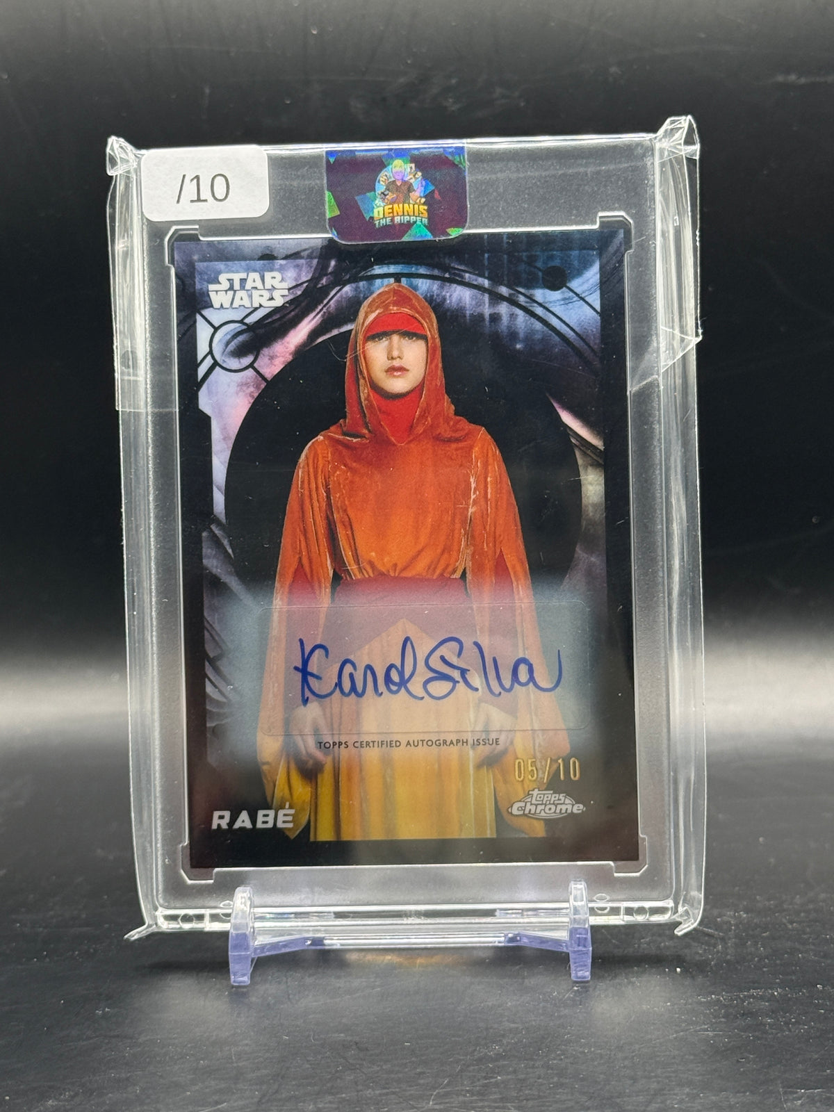 2026 Topps Star Wars Chrome Rabė Black Auto 05/10