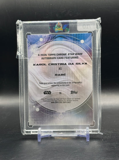 2026 Topps Star Wars Chrome Rabė Black Auto 05/10