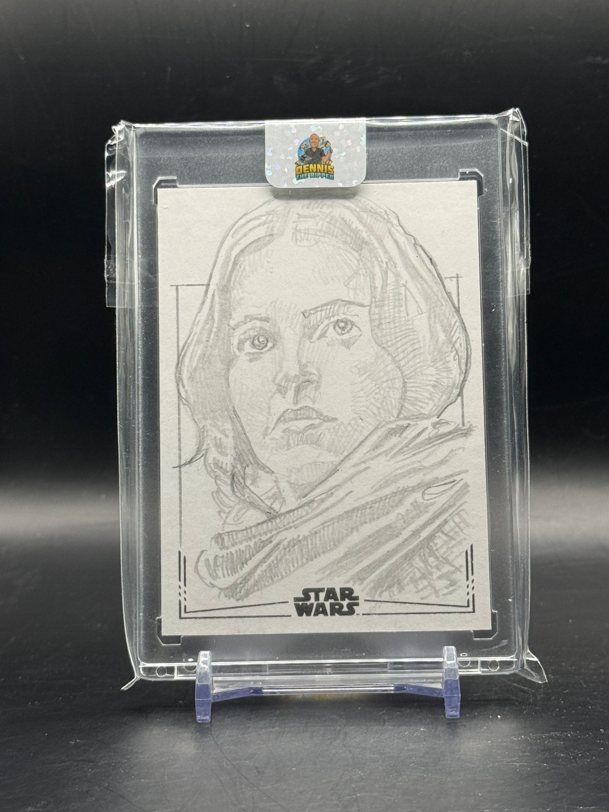 2026 Topps Star Wars Chrome Leia Organa Rutvig Vaid Sketch