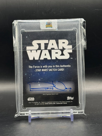 2026 Topps Star Wars Chrome Leia Organa Rutvig Vaid Sketch