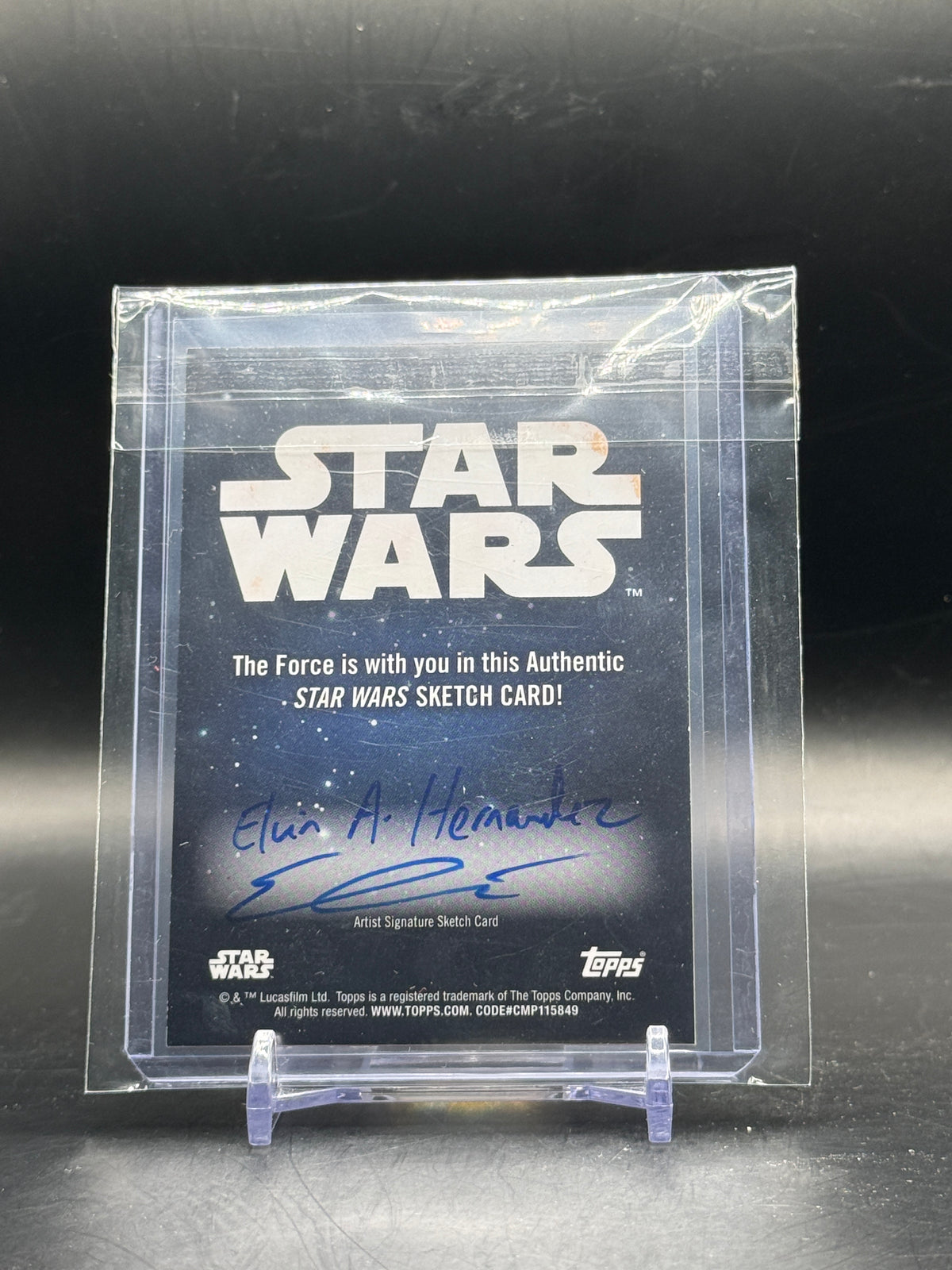2026 Topps Star Wars Chrome Jabba the Hutt Elvin A. Hernandez Sketch
