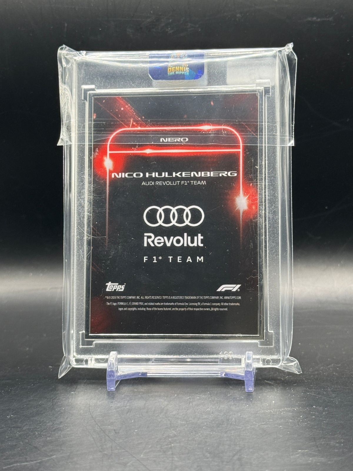 2026 Topps Lights Out F1 Nico Hulkenberg Audi Revolut Nero Gold Frame 2/5