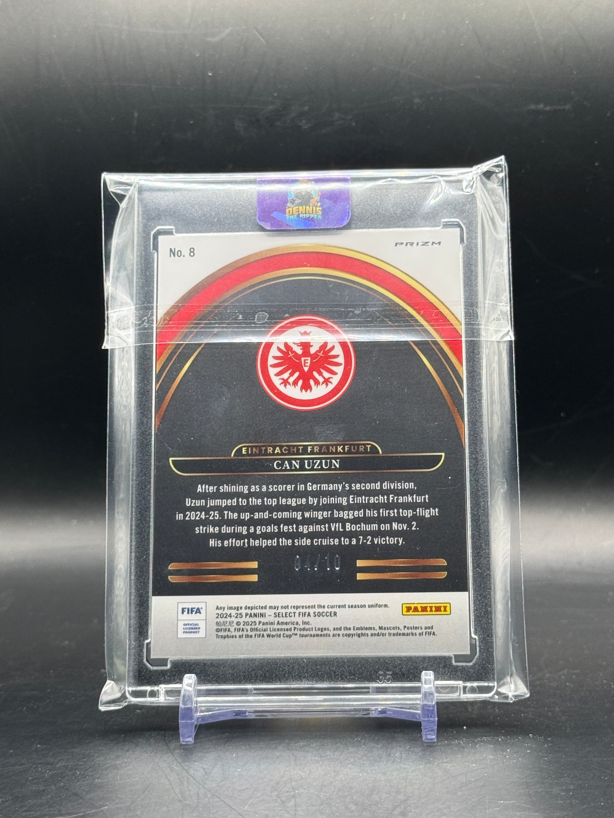 2024-25 Panini Select FIFA Can Uzun Eintracht Frankfurt Future Gold 04/10