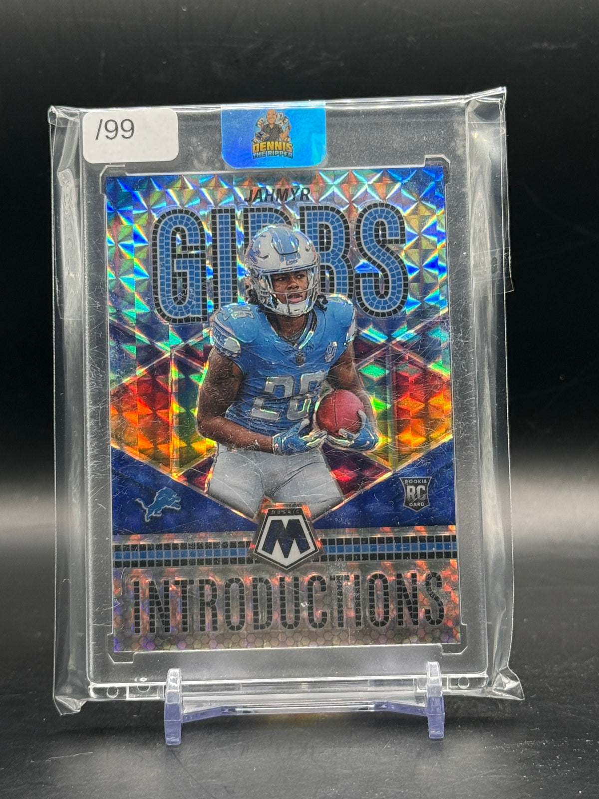 2023 Panini Mosaic NFL Jahmyr Gibbs Detroit Lions Introductions 59/99