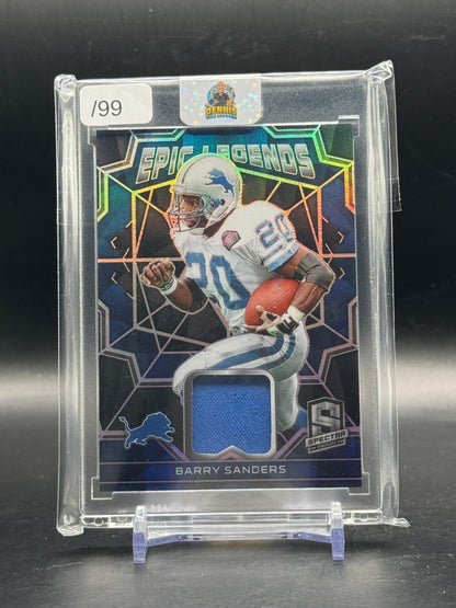2022 Panini Spectra NFL Barry Sanders Detroit Lions Epic Legends Patch 48/99