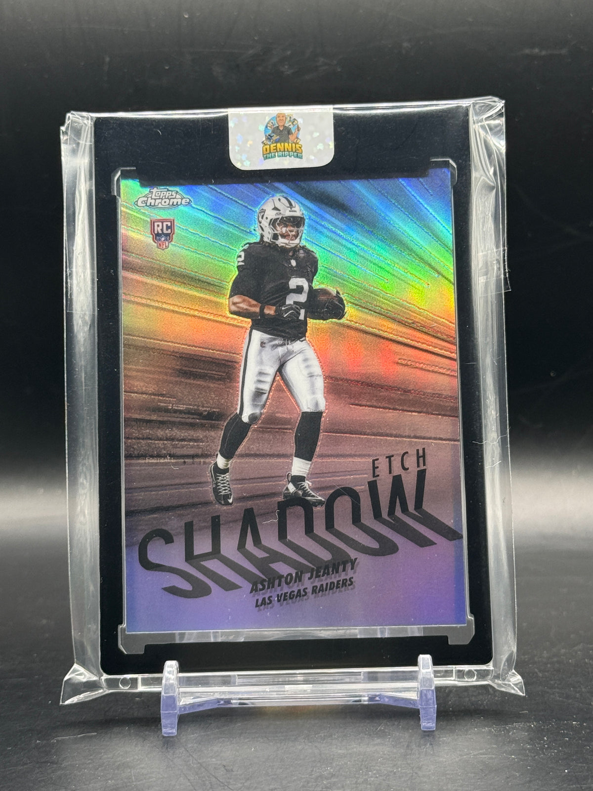 2025 Topps Flagship NFL Ashton Jeanty Las Vegas Raiders Shadow Etch