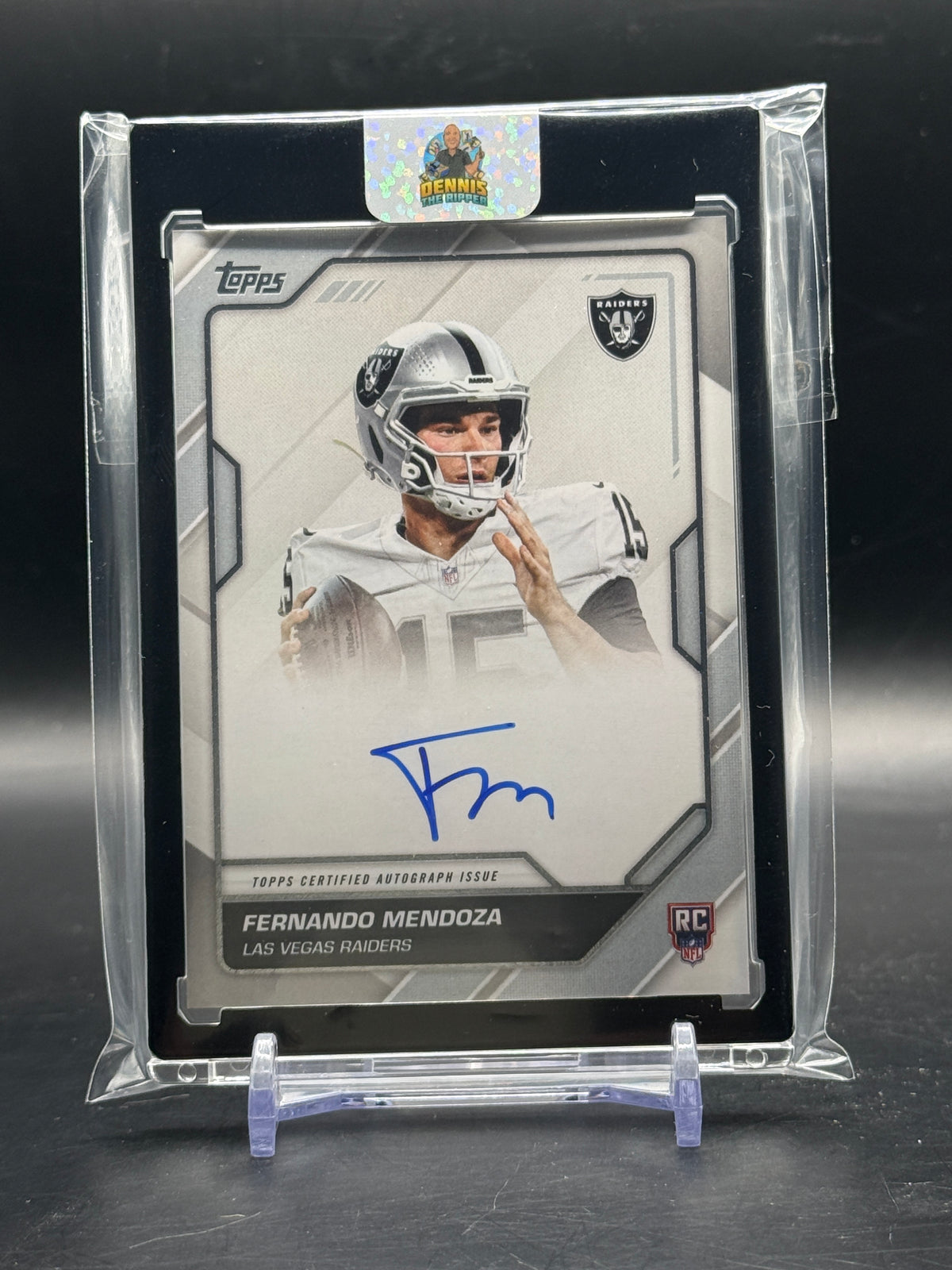 2026 Topps Flagship NFL Fernando Mendoza Las Vegas Raiders Auto