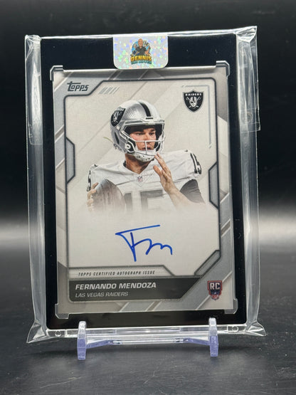 2026 Topps Flagship NFL Fernando Mendoza Las Vegas Raiders Auto