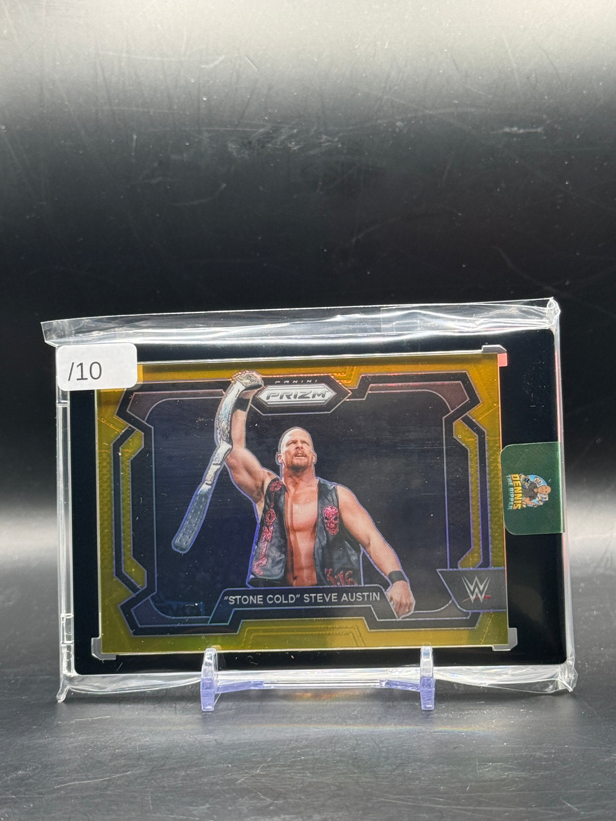 2024 Panini Prizm WWE "Stone Cold" Steve Austin Gold 08/10