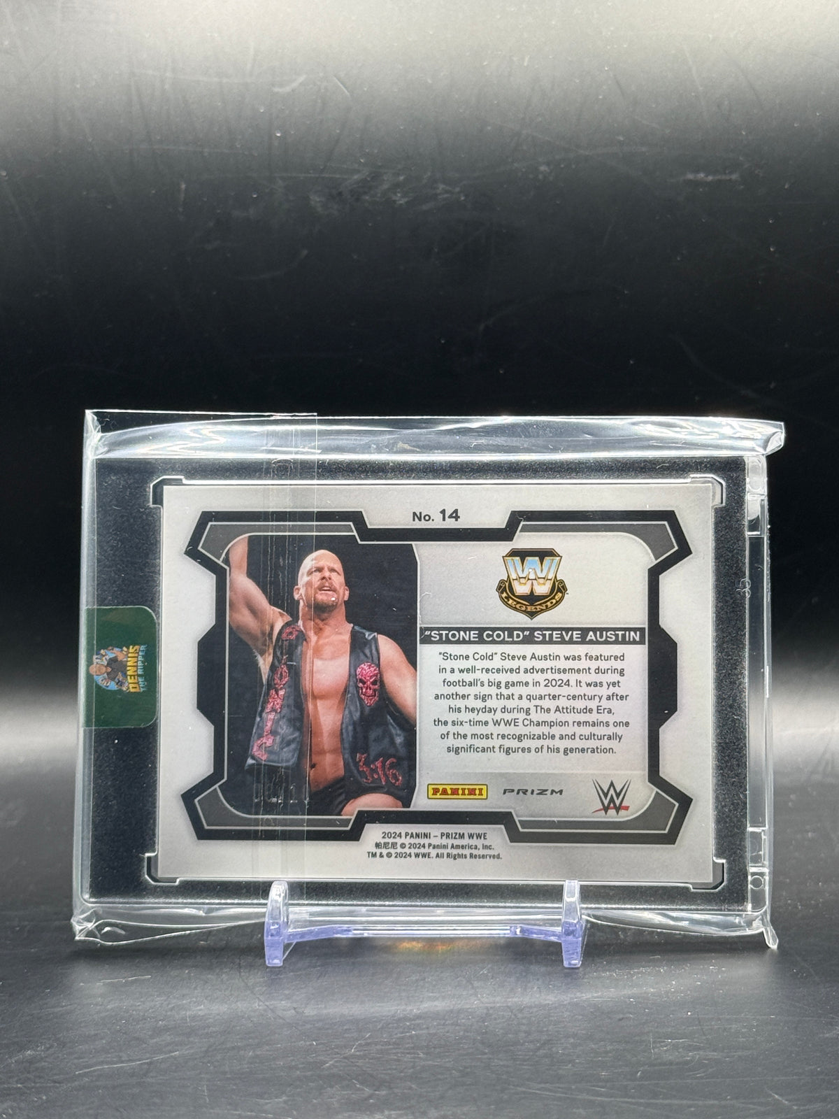 2024 Panini Prizm WWE "Stone Cold" Steve Austin Gold 08/10