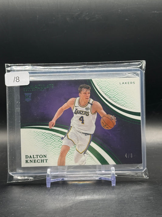 2024-25 Panini Immaculate NBA Dalton Knecht Los Angeles Lakers 4/8