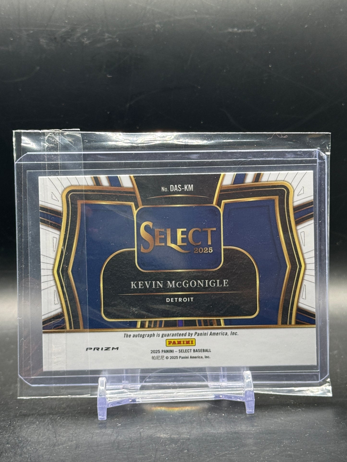 2025 Panini Select MLB Kevin McGonigle Detroit Tigers Diamond Action Auto