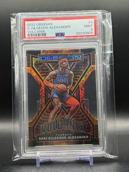 2022 Panini Obsidian NBA Shai Gilgeous-Alexander Oklahoma City Thunder Volcanix PSA 9 83230805