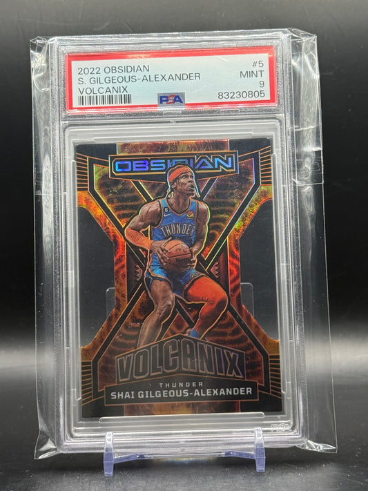 2022 Panini Obsidian NBA Shai Gilgeous-Alexander Oklahoma City Thunder Volcanix PSA 9 83230805