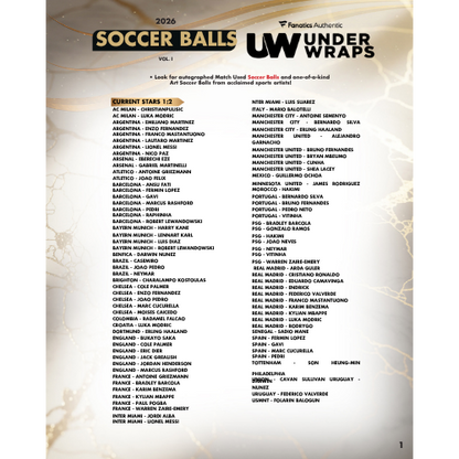 2026 Fanatics Under Wraps Soccer Balls Mystery Box