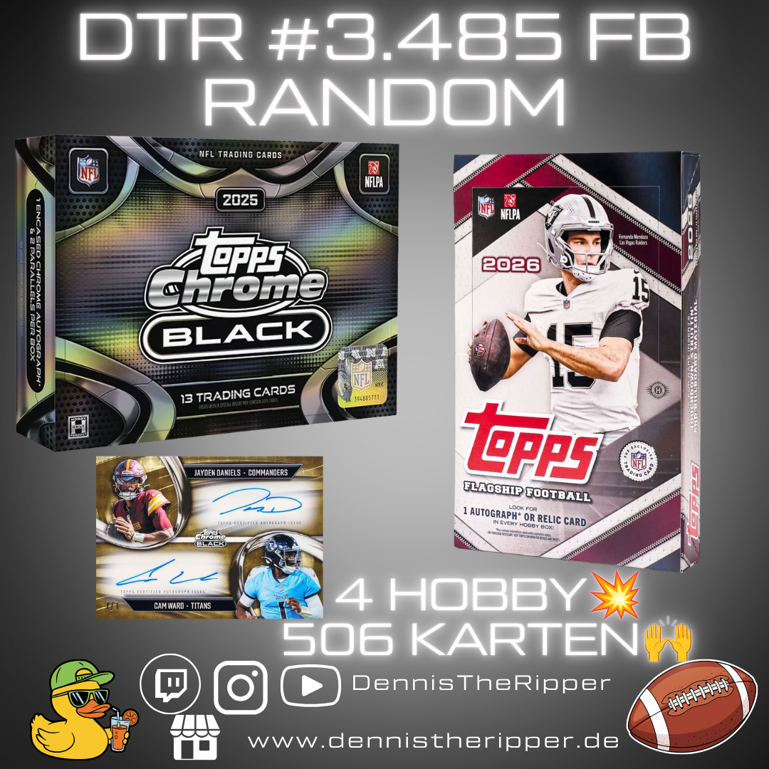 25% Filler DTR #3485 FB Flagship X Black 4 Boxer Random Group Break Free Spot 💥