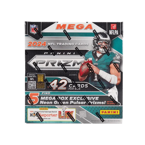 2024 Panini Prizm Football NFL Mega Box (Neon Green Pulsar)