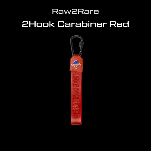 2Hook Carabiner Red Raw2Rare