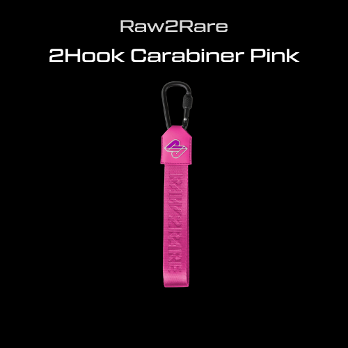 2Hook Carabiner Pink Raw2Rare