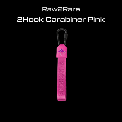 2Hook Carabiner Pink Raw2Rare