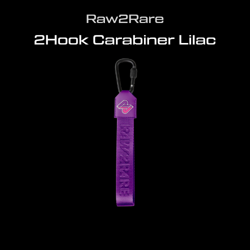 2Hook Carabiner Lilac Raw2Rare