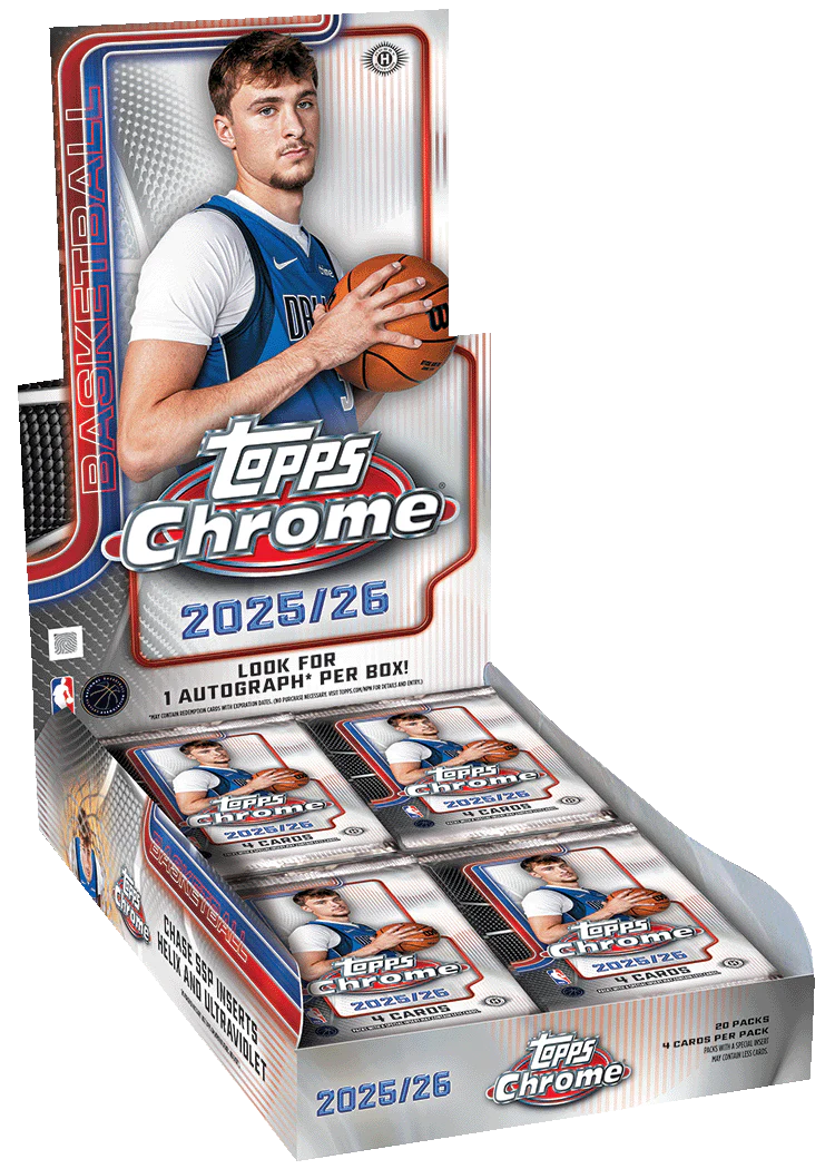2025-26 Topps Chrome Basketball NBA Hobby Box