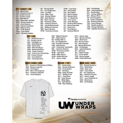 2026 Fanatics Under Wraps MLB Jersey Vol. I Mystery Box