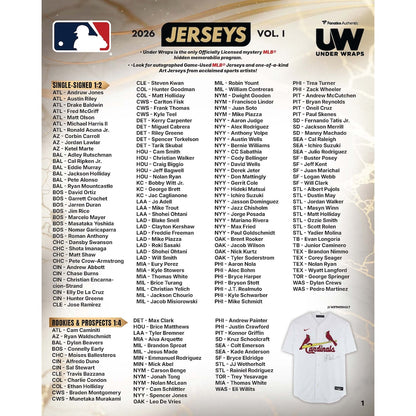 2026 Fanatics Under Wraps MLB Jersey Vol. I Mystery Box