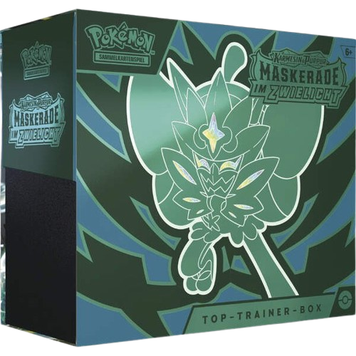 Pokémon KP06 Karmesin & Purpur Top Trainer Box Maskerade im Zwielicht (DE)